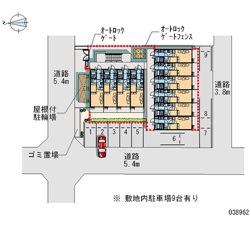 レオパレス中島町 月極駐車場