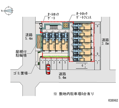 38962 Monthly parking lot