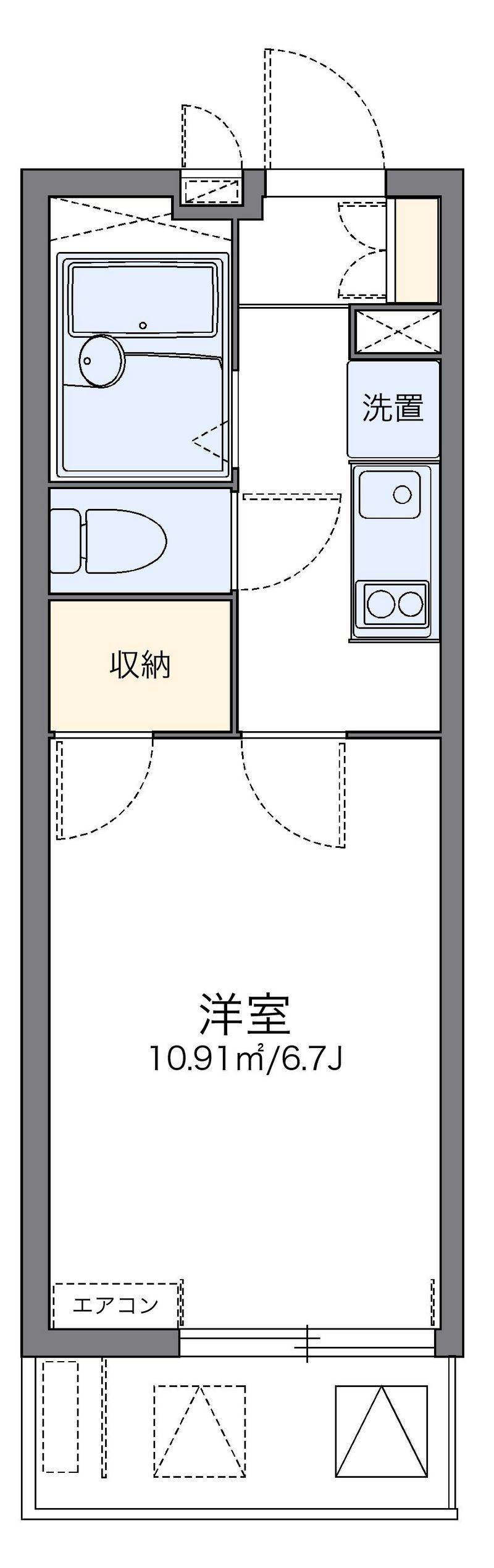 レオパレスタラセア 間取図