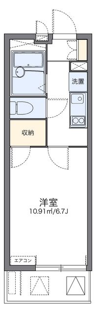 レオパレスタラセア 間取り図