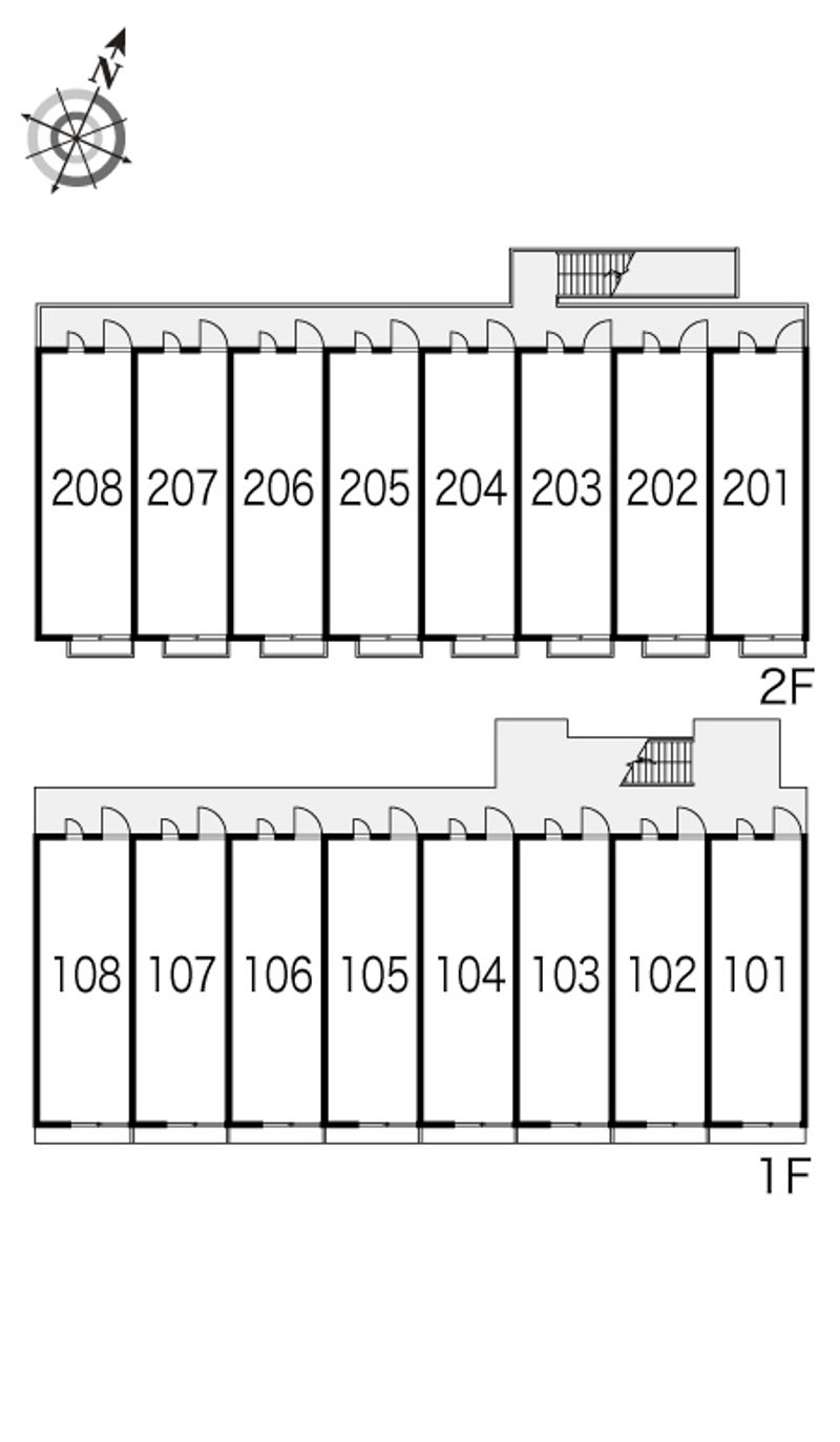 レオパレスエスコート 間取り配置図