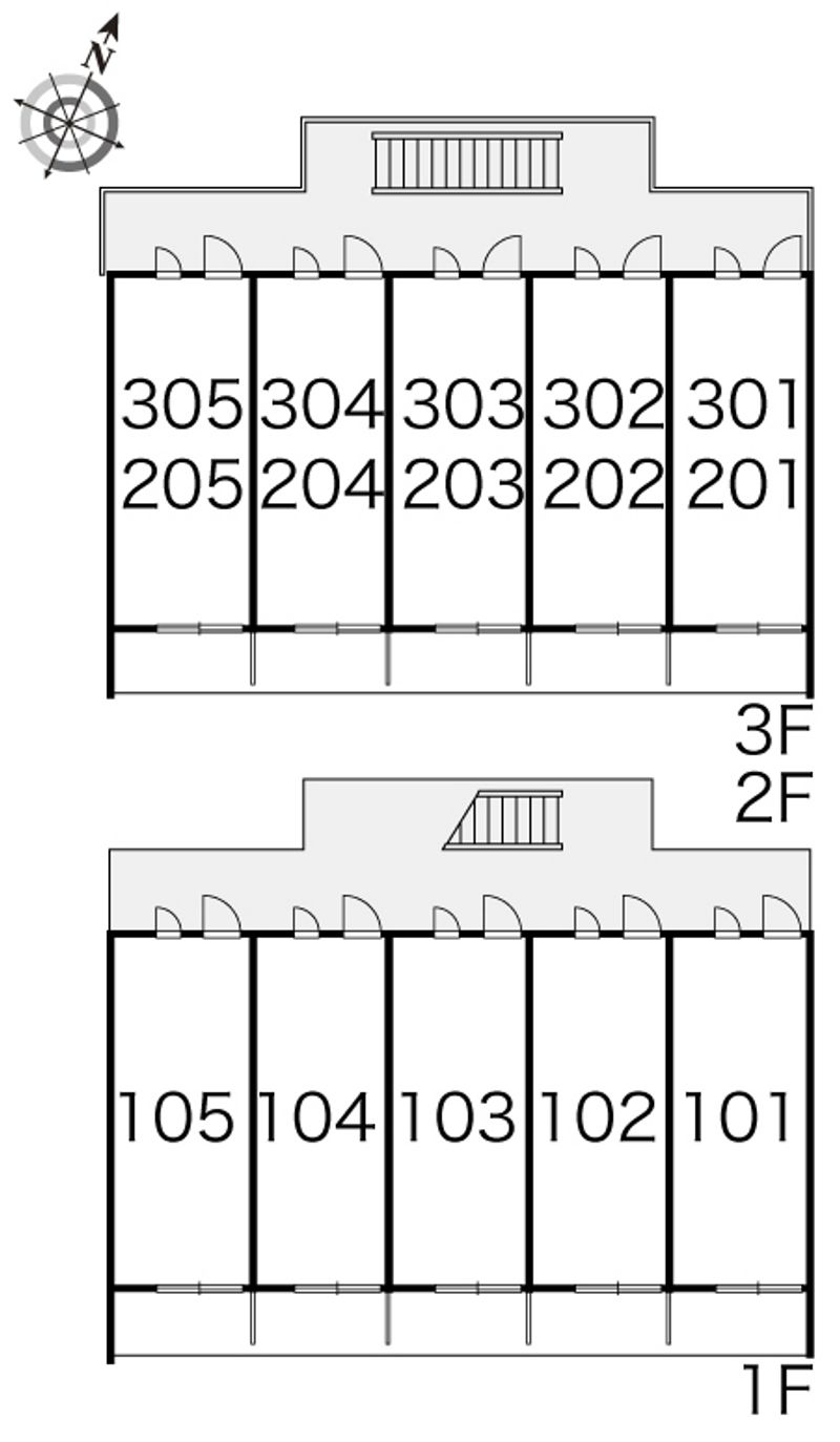 レオパレスバイオレット 間取配置図