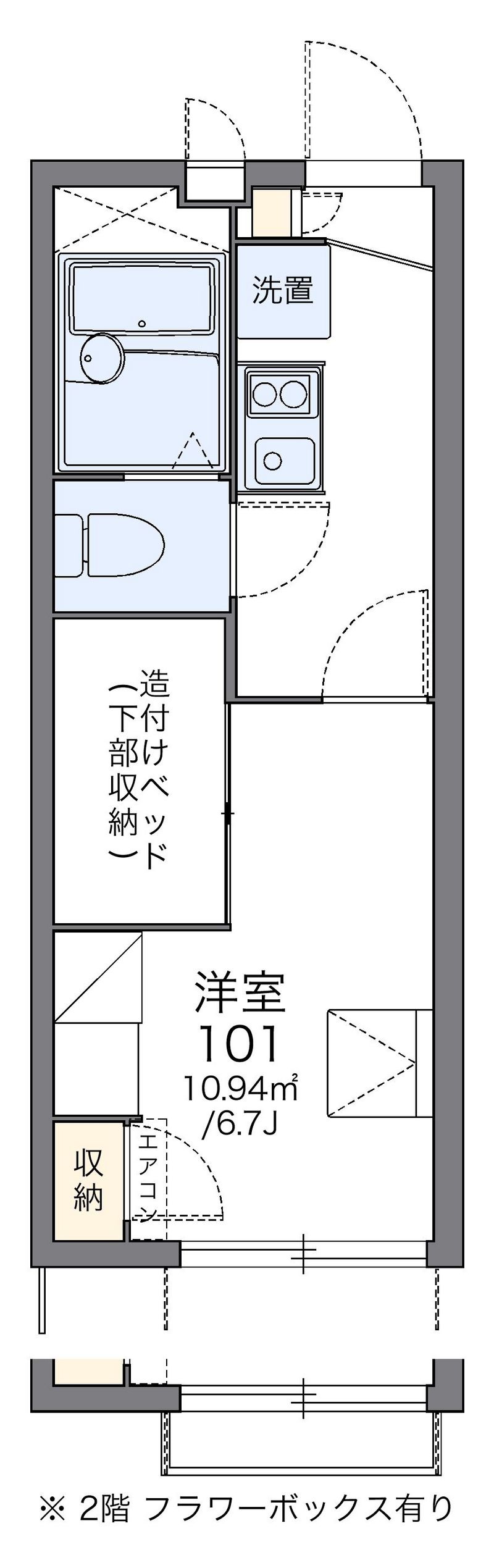 レオパレス相楽 間取図