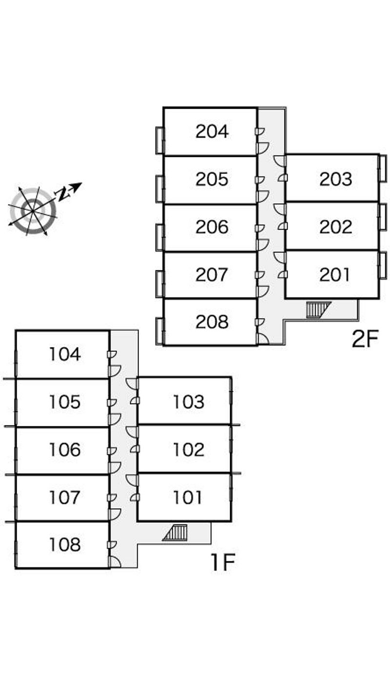 レオパレスコンフォール 間取配置図