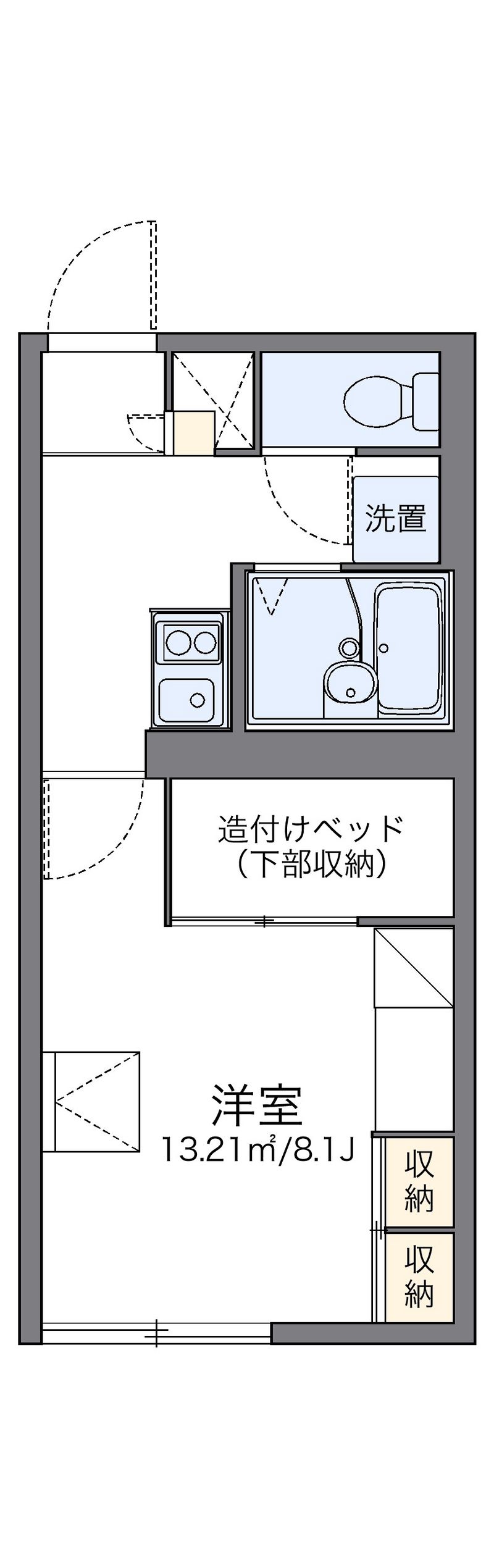 レオパレスタイム 間取図