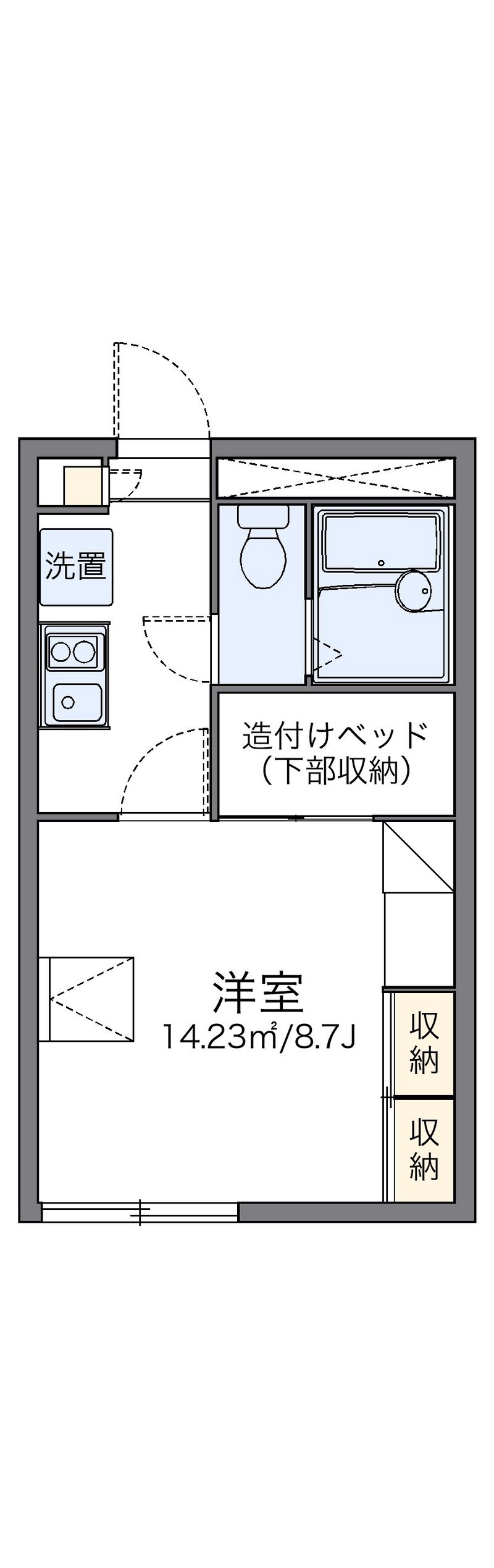 レオパレスアクアマリン 間取図