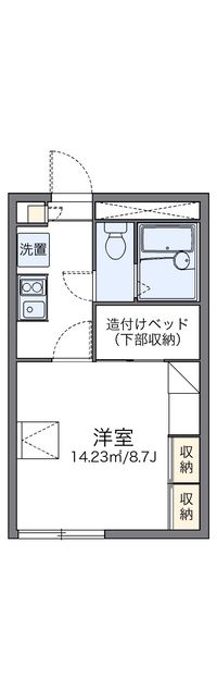 レオパレスアクアマリン 間取り図