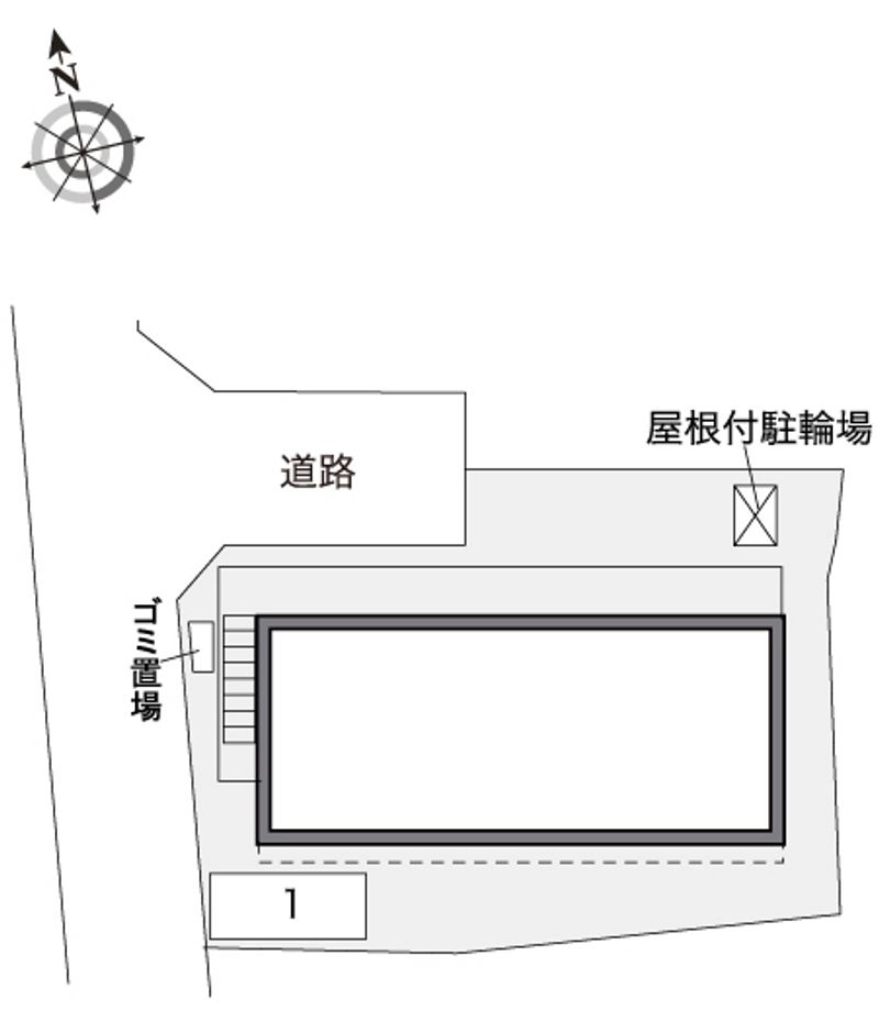 レオパレス刀根山 配置図