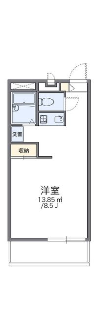 レオパレスネッスル小松 間取り図