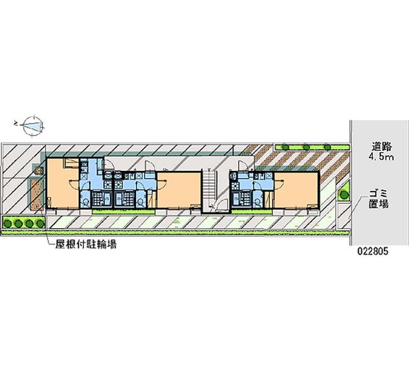 レオパレスクレストＮＹ 区画図