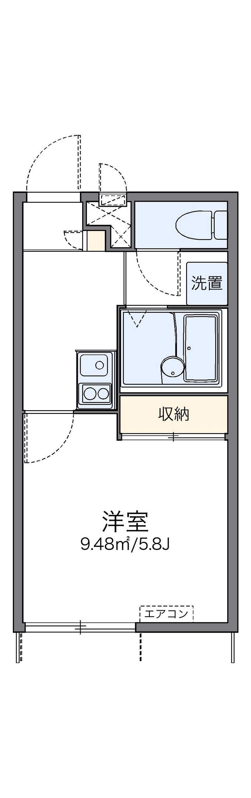 レオパレス清水 間取図