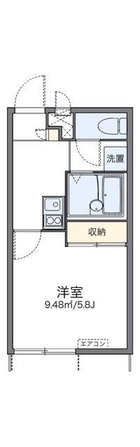 レオパレス清水 間取り図