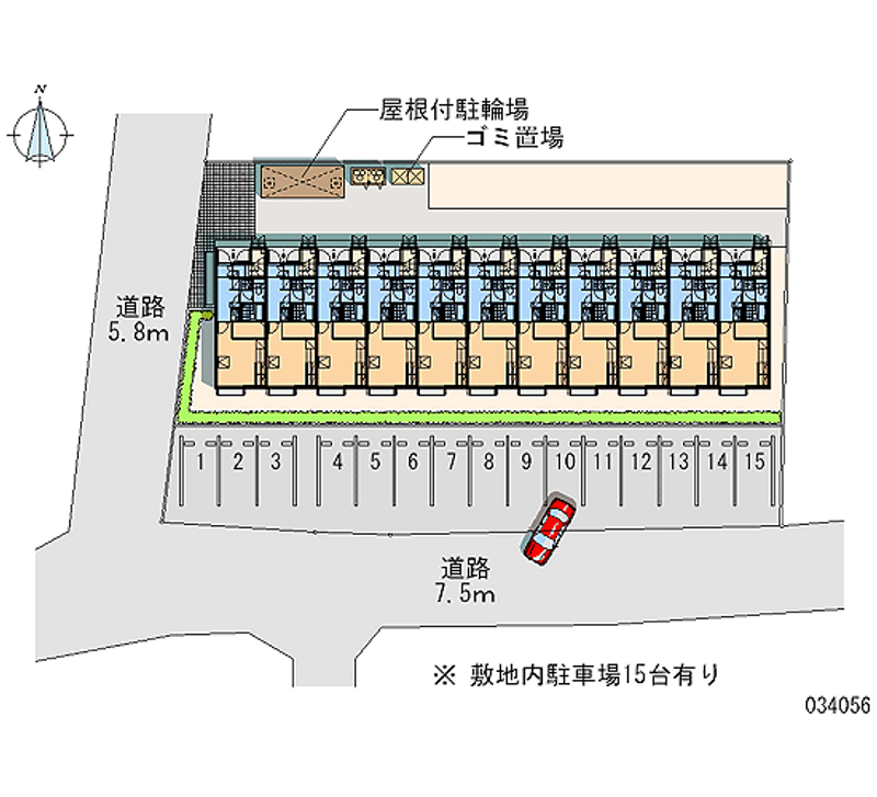 34056 Monthly parking lot