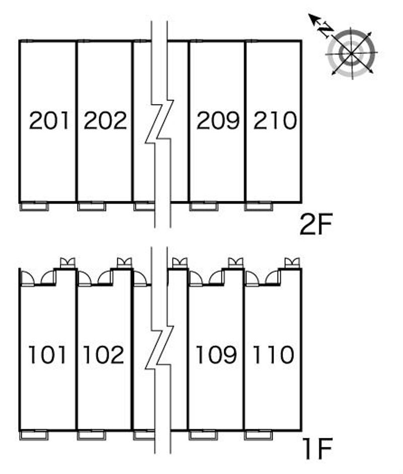 レオパレス好光Ⅲ 間取配置図