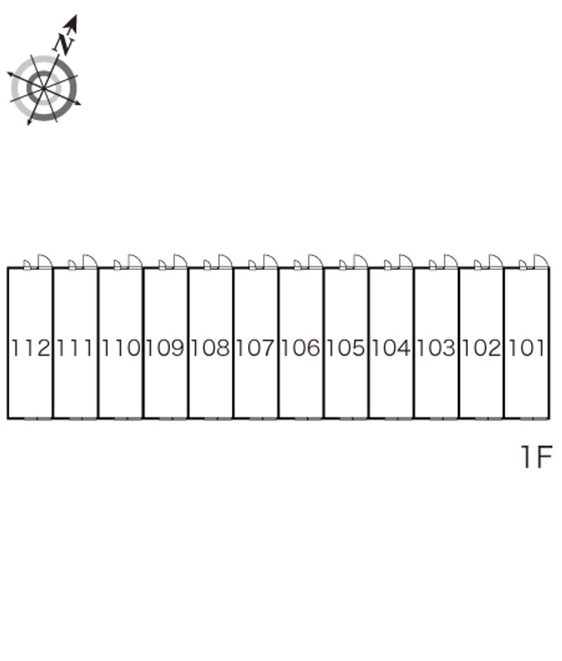 レオパレスＫＡＮＡＭＥⅠ 間取配置図