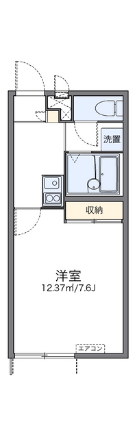 レオパレスふれんど 間取り図