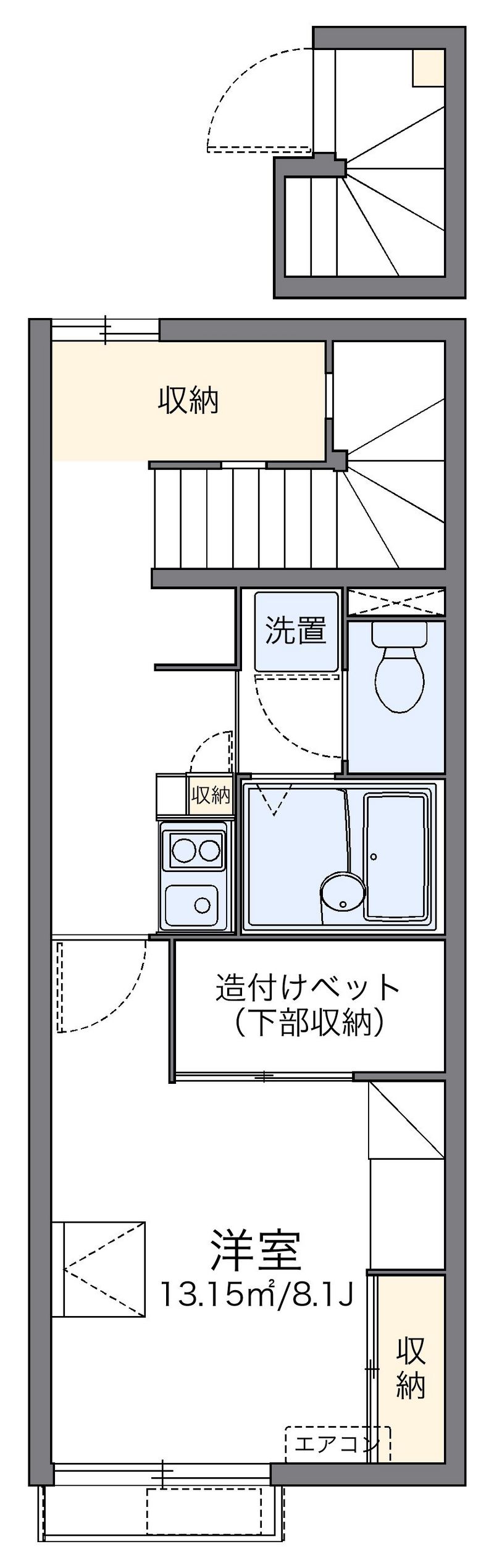 レオパレス風月 間取図