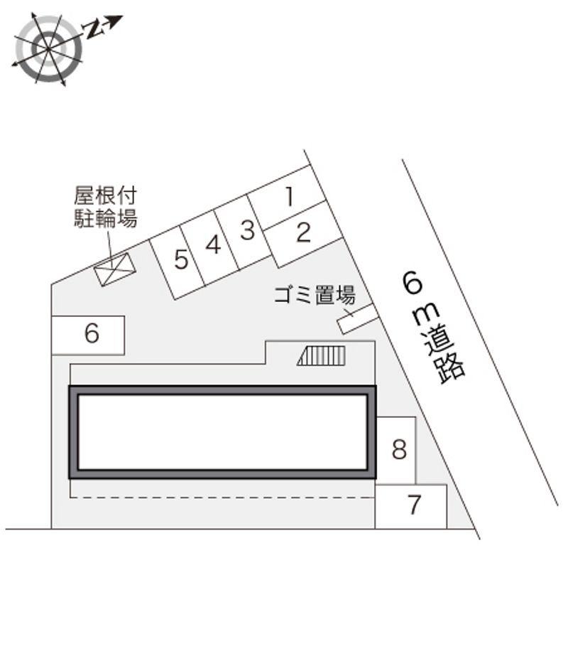 レオパレスエンゼル松原 配置図