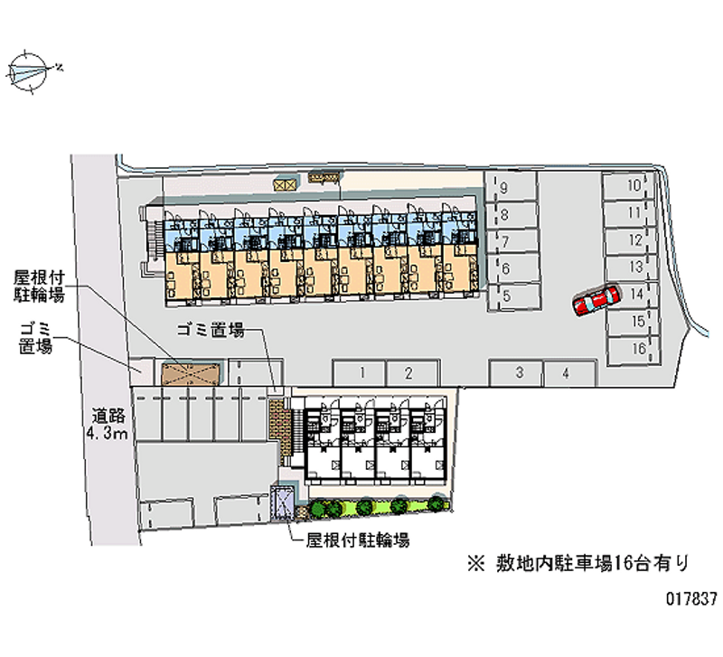 17837 Monthly parking lot