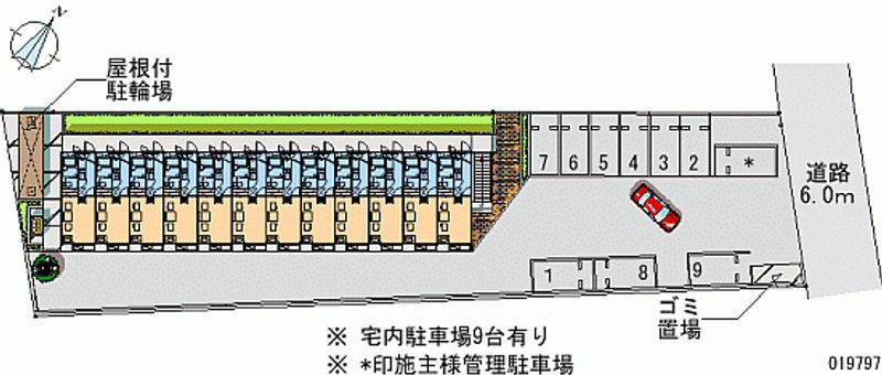 レオパレス柏葉 月極駐車場