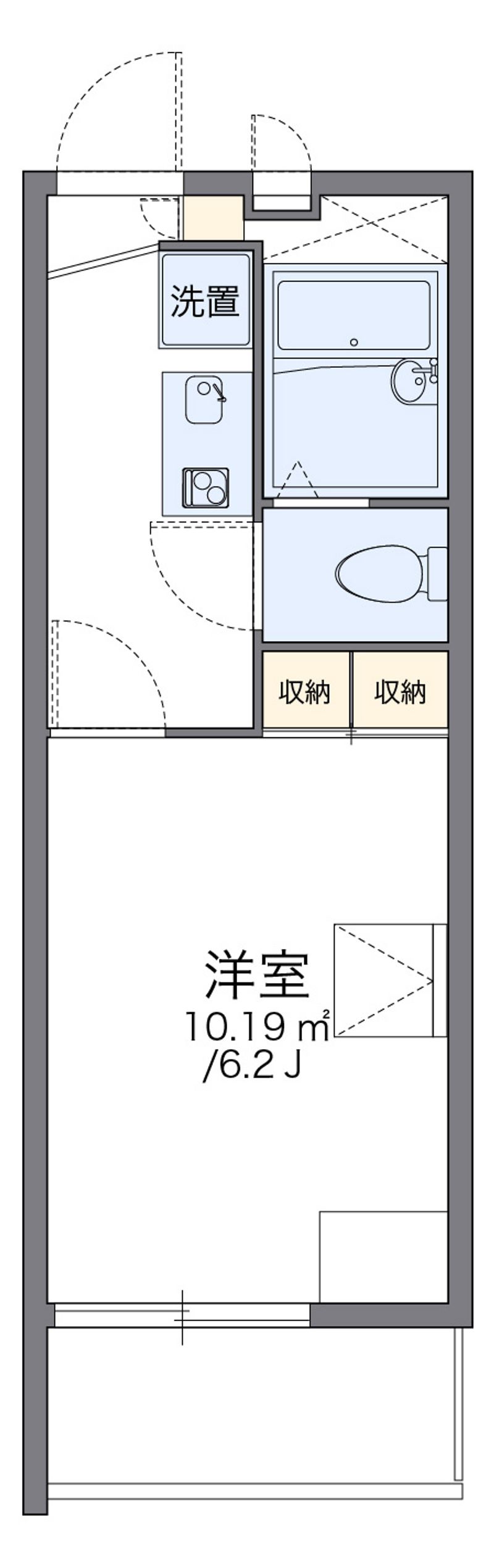 レオパレスフォーユー　本町 間取図