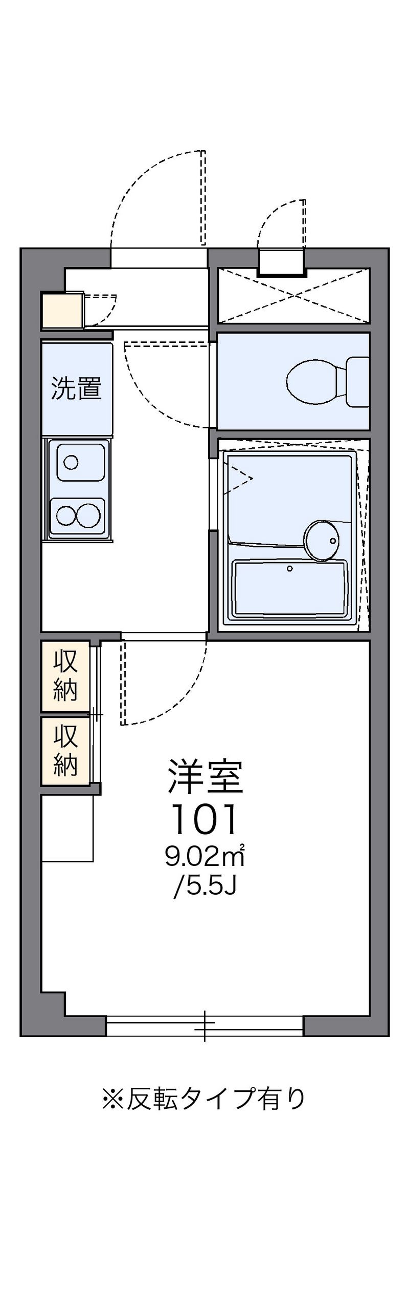 レオパレスアサマ 間取図