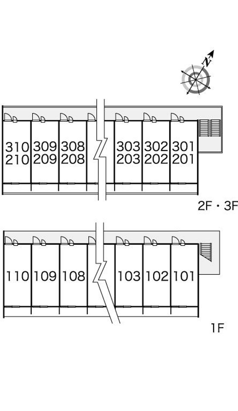 レオパレスノーブル 間取配置図