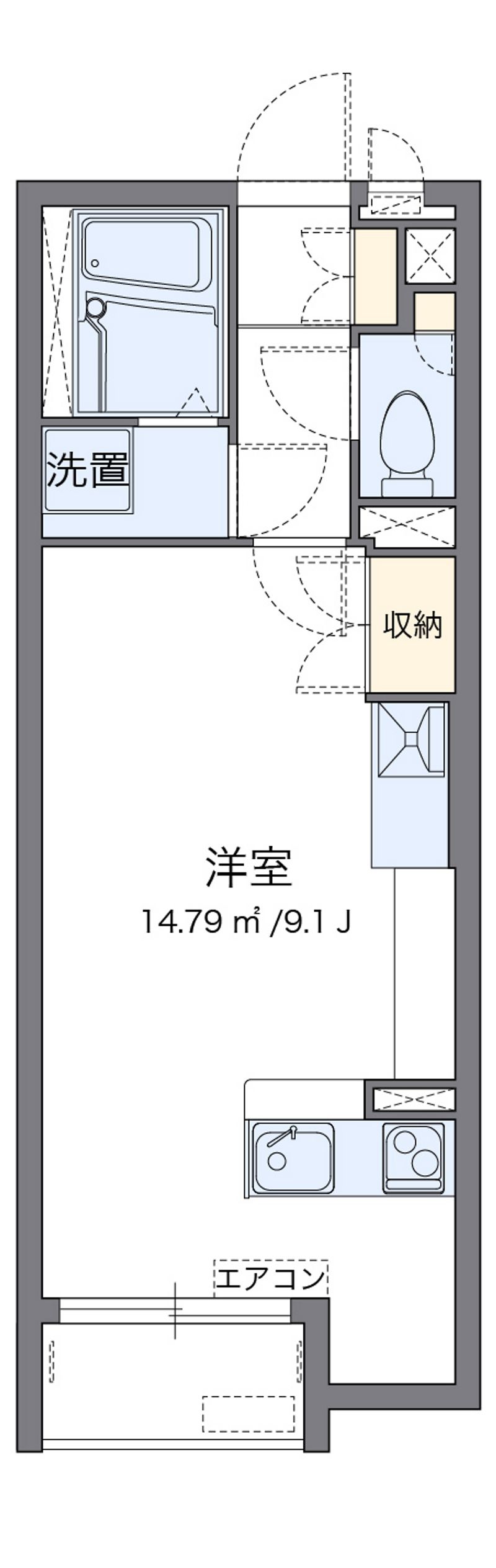 ミランダ姫路玉手 間取図