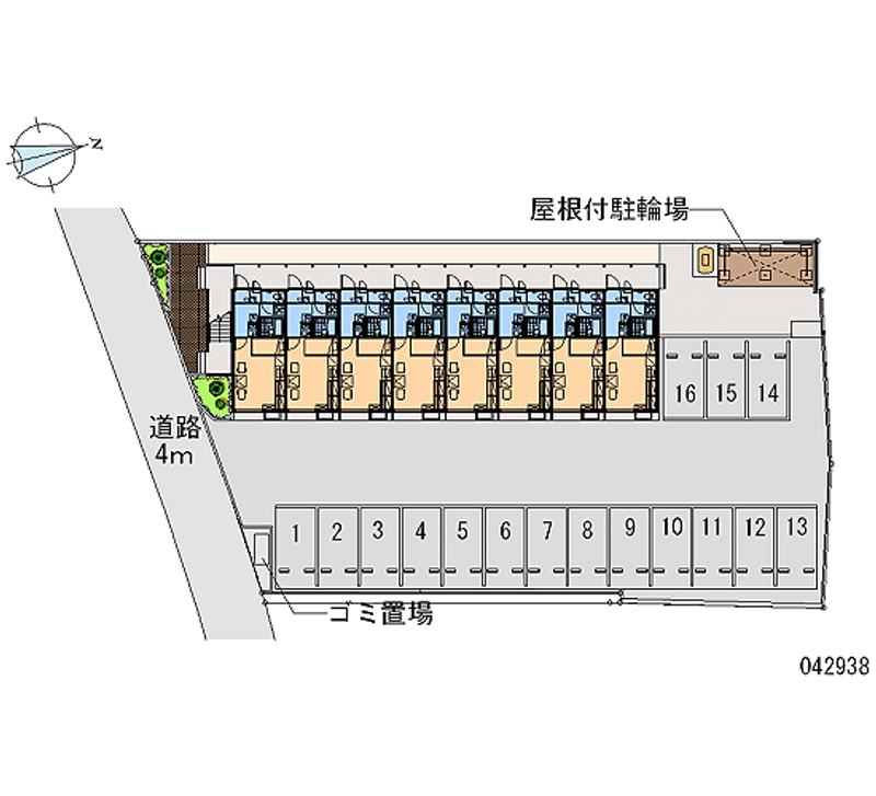 レオパレスミザール 月極駐車場