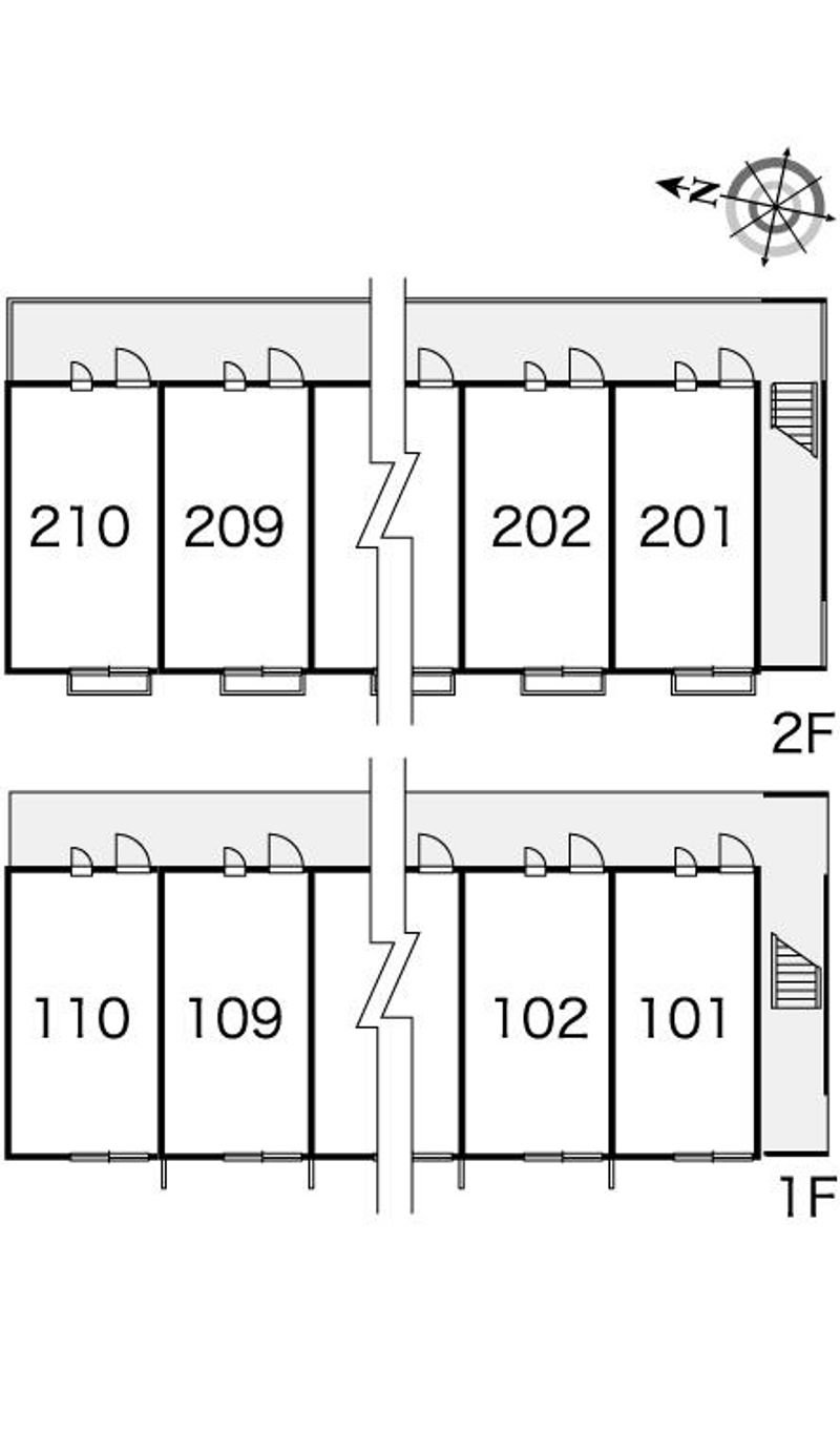 レオパレスブロッサム 間取配置図