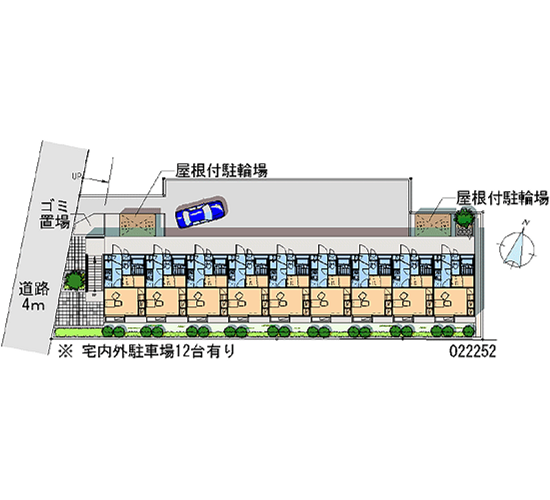 レオパレスコンフォールＫ 月極駐車場