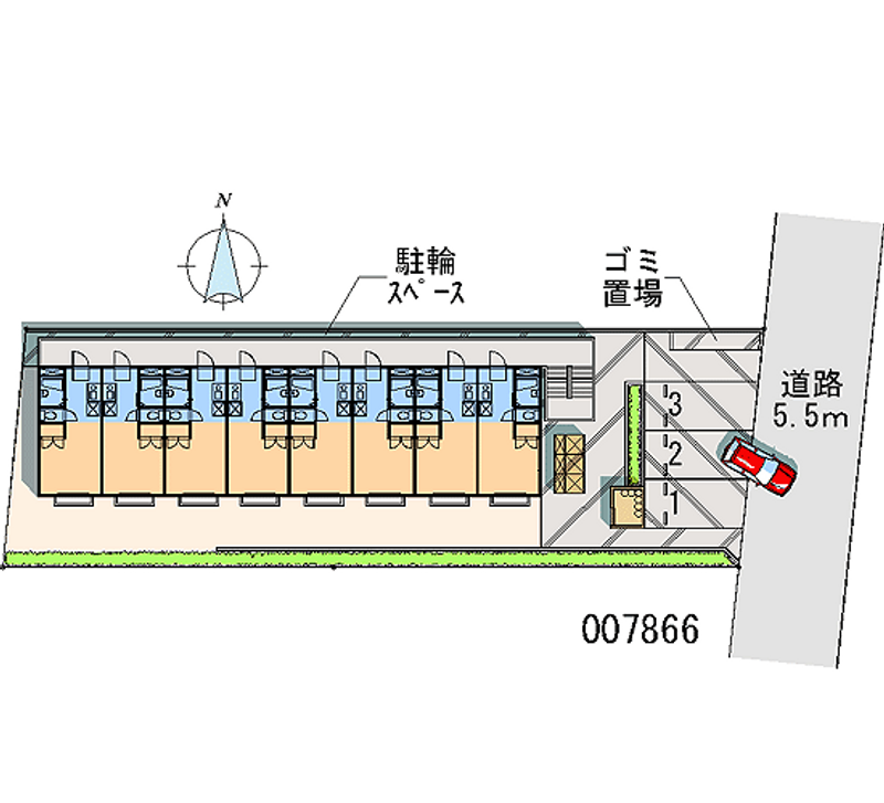 レオパレスルミエール 区画図