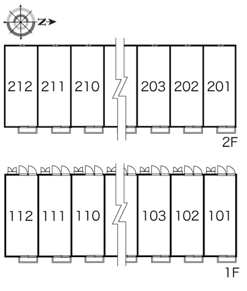 レオパレス豊 間取配置図