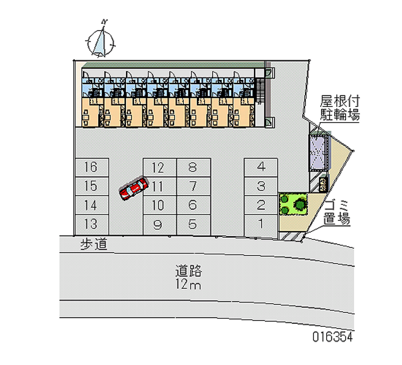 レオパレスルミエール 月極駐車場