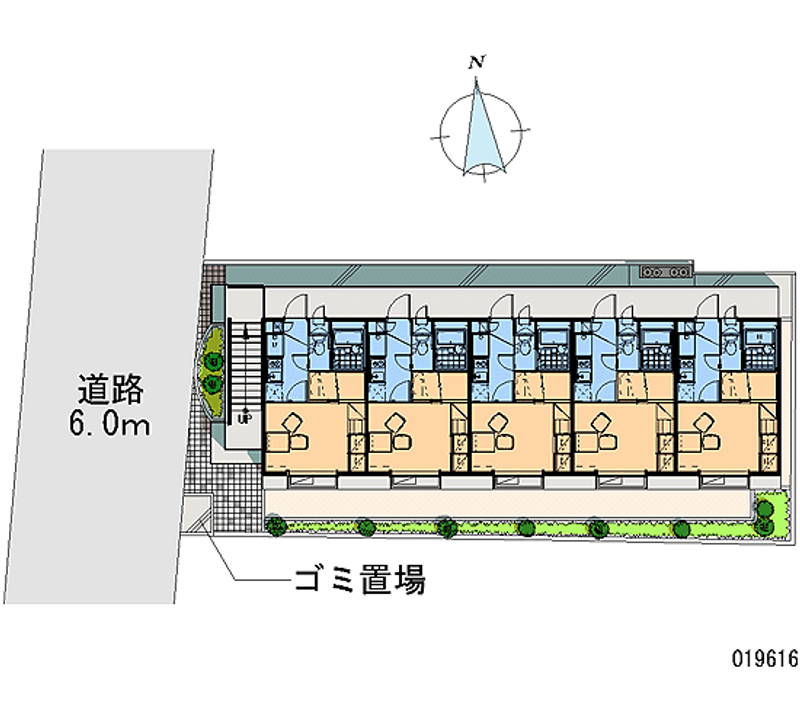 レオパレスシェソワＭＳＫ 区画図