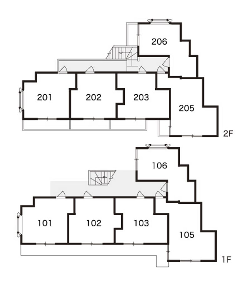 レオパレス衣笠第１ 間取配置図