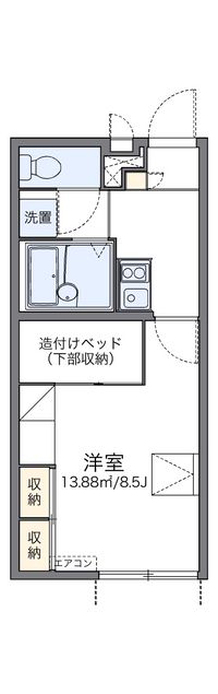 レオパレス羽崎 間取り図