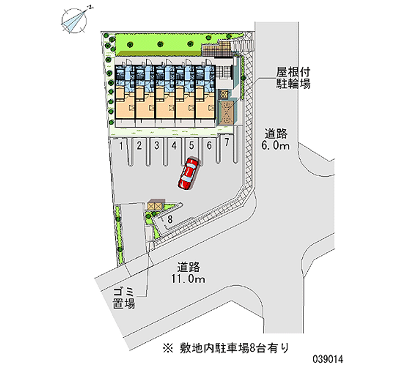 レオパレスだるま 月極駐車場