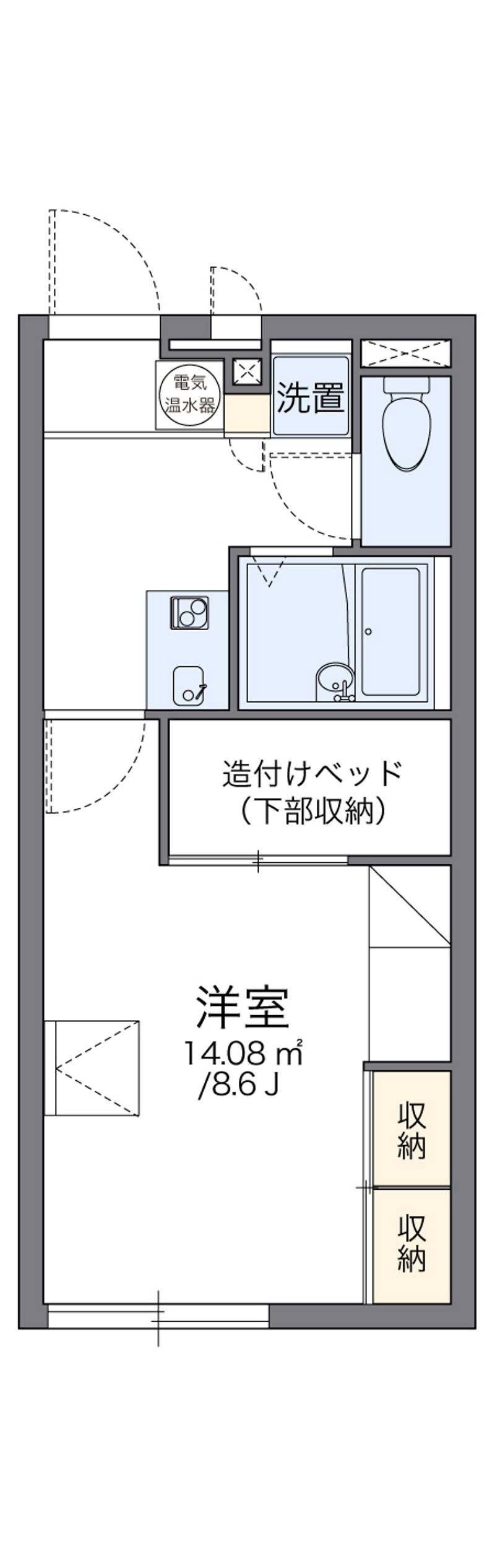 レオパレスＡＭＢＩＴＩＯＮ 間取図