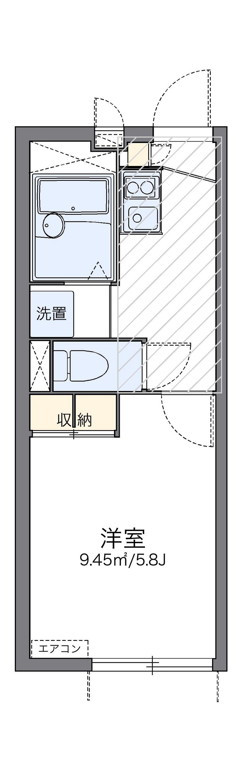 レオパレスヴィフ 間取図