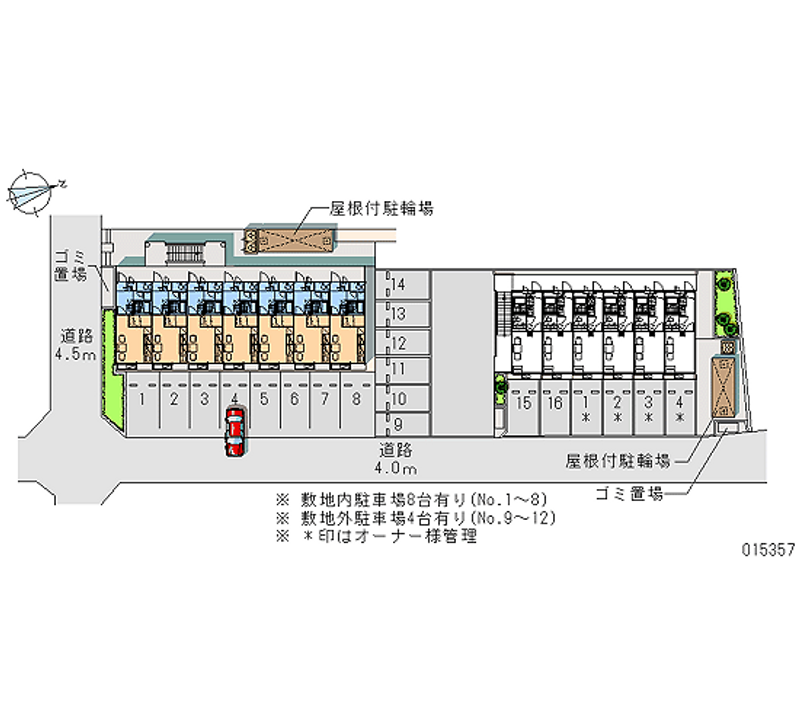 15357 bãi đậu xe hàng tháng