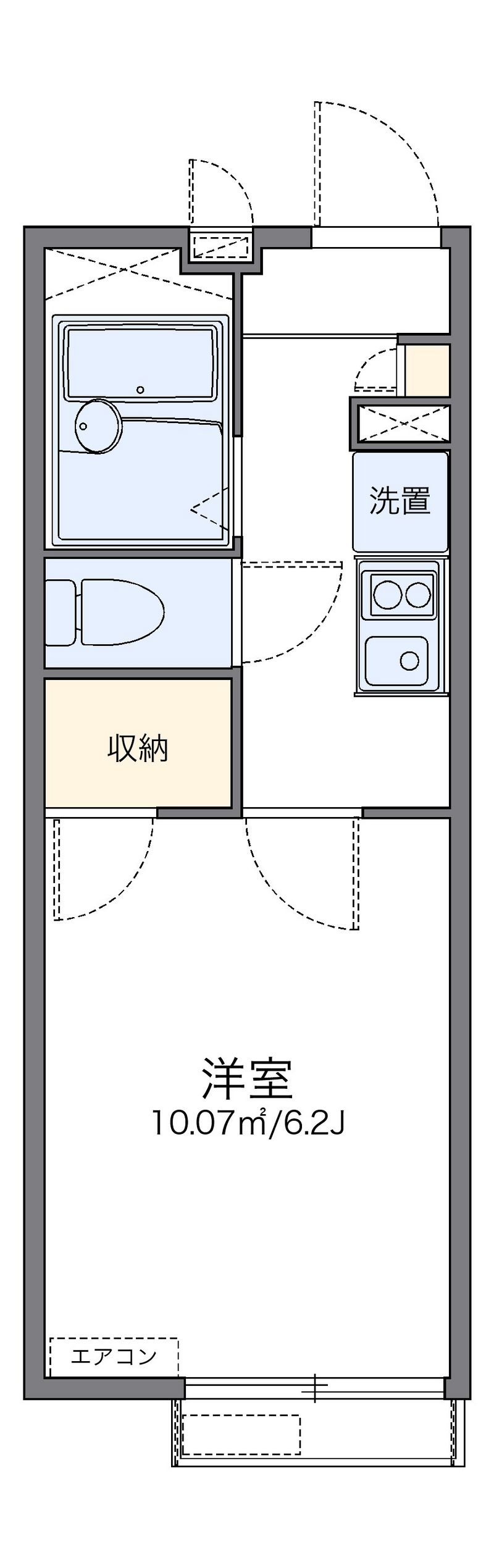 レオパレスパサージュⅡ 間取図