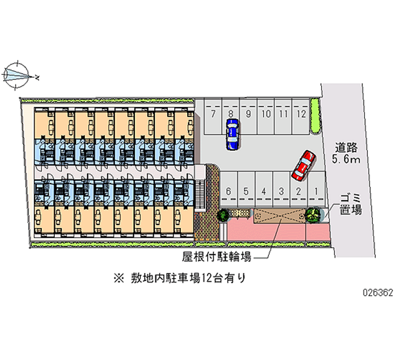 レオパレスけやき 月極駐車場