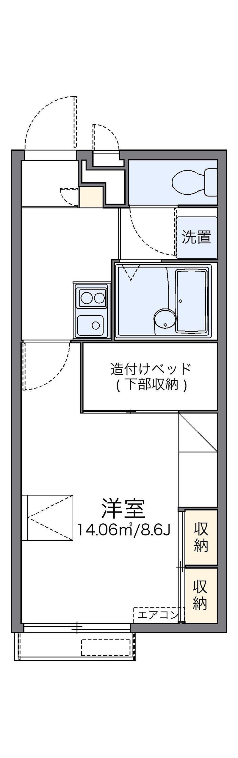レオパレスジョーファミリー 間取図