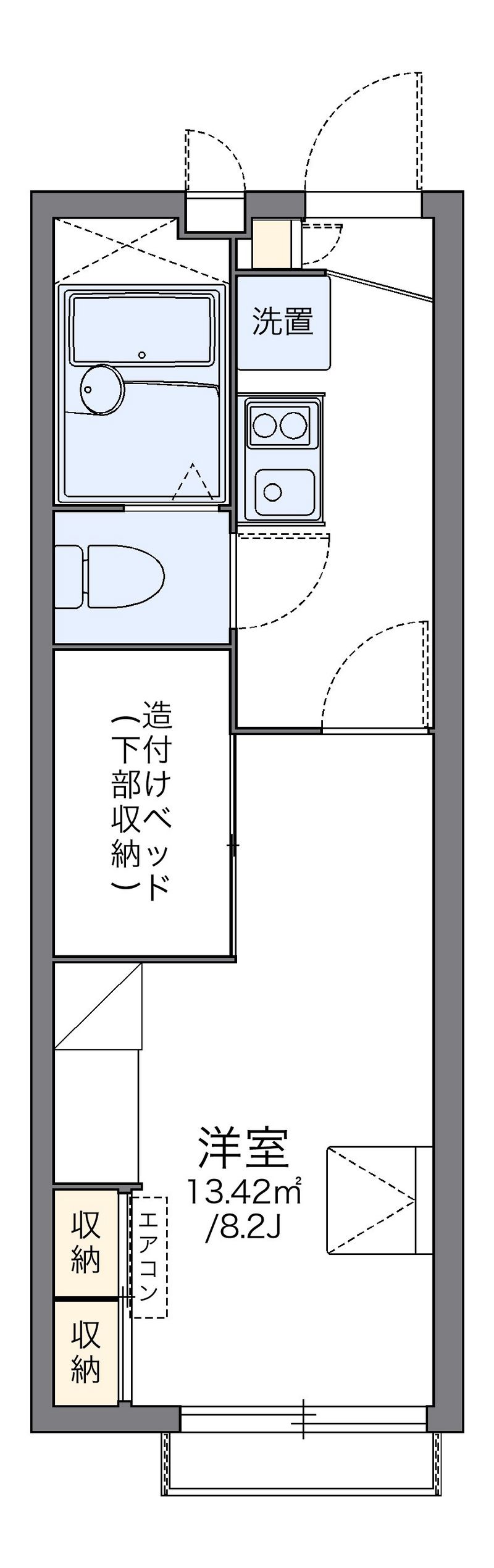 レオパレス畑中Ⅲ 間取図