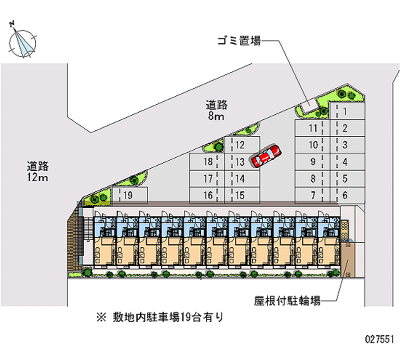 27551 Monthly parking lot