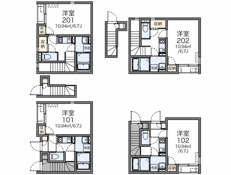 レオネクストエーリラフトリー 間取図