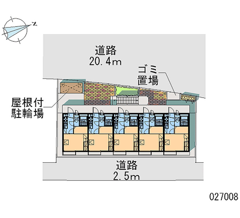 レオパレスドマーニ錦町 区画図
