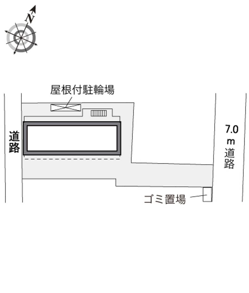 レオパレスアーバンビレッジ日吉 配置図