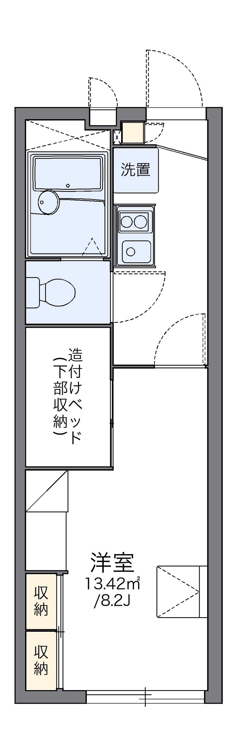 レオパレス仁 間取図